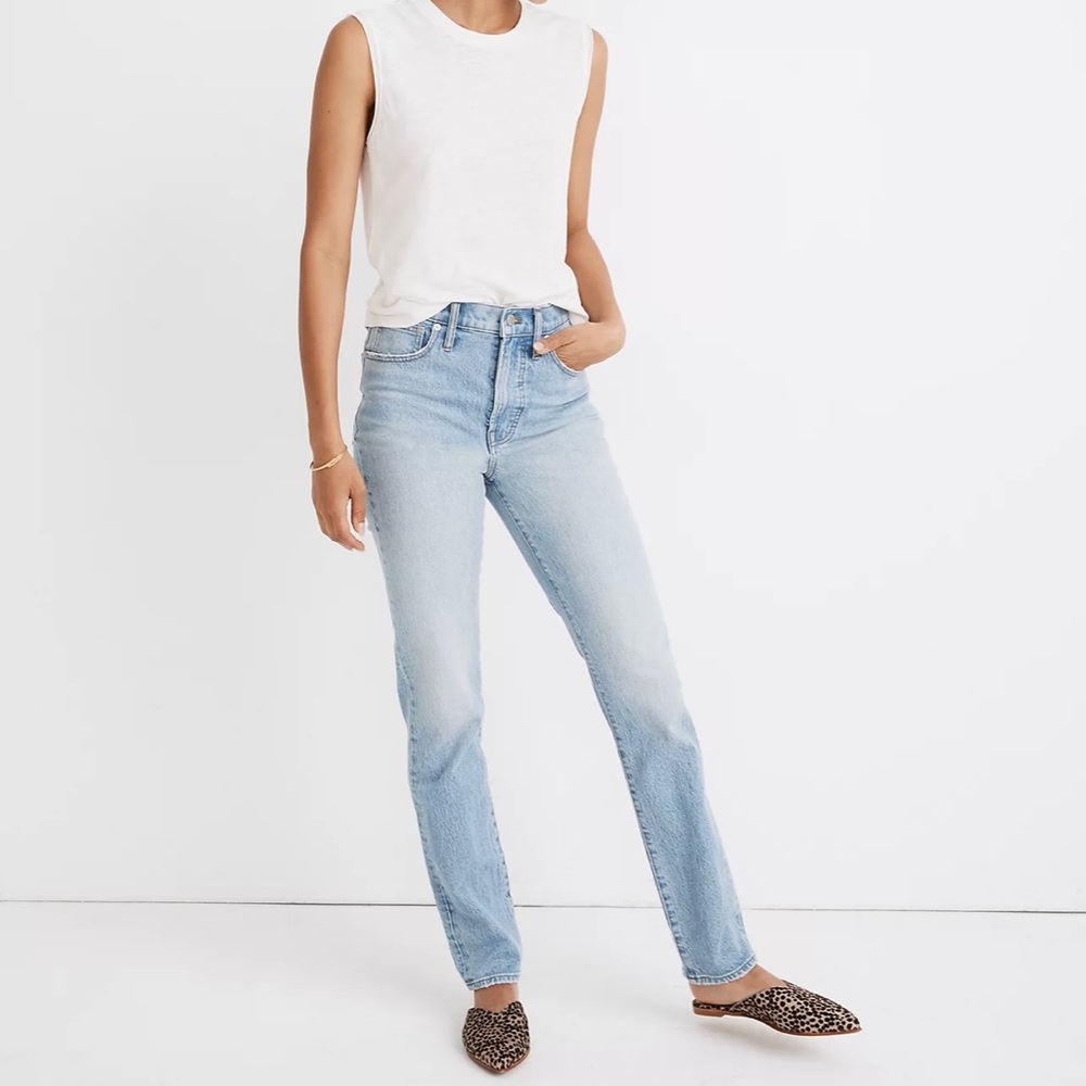 NWT Madewell The Petite Perfect Vintage Full-Length Jean in Colebrooke Wash